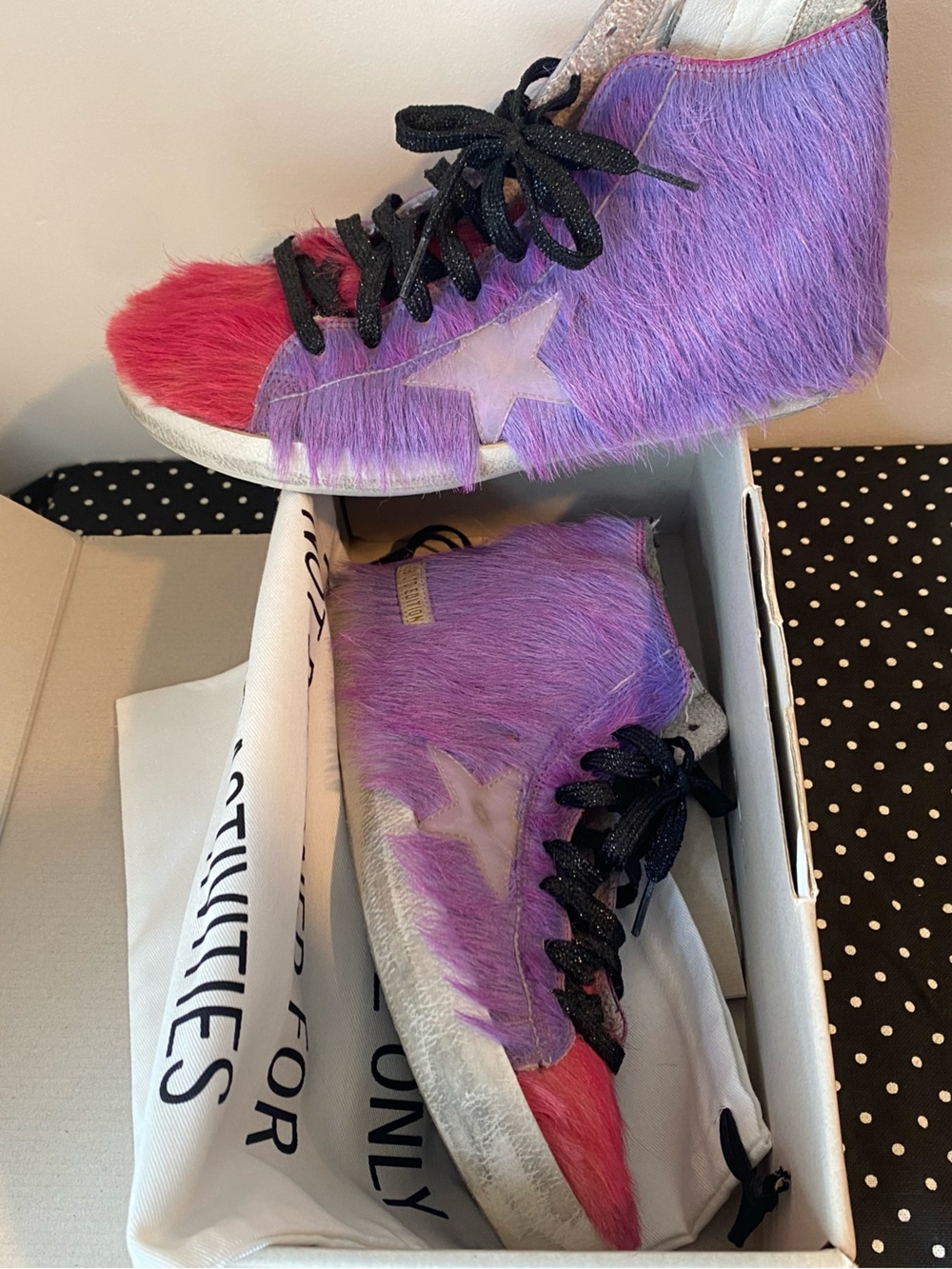 Golden Goose Limited Edition Horse Hair High Top Francy Classic sneakers